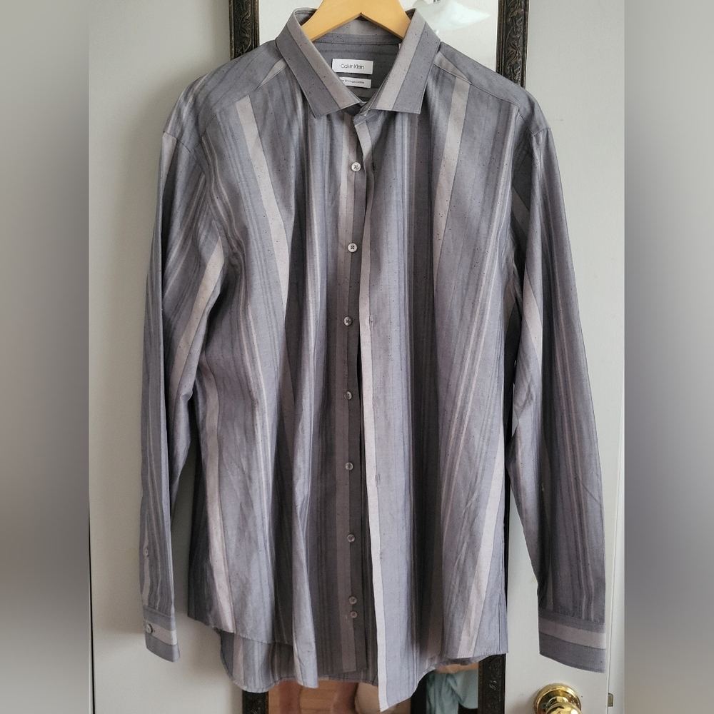 Calvin Klein Light and Dark Gray Shirt